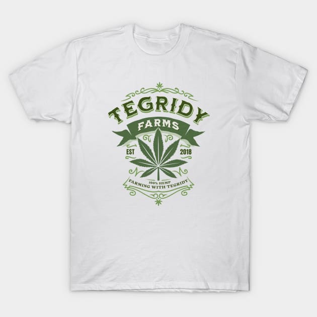 Tegridy Farms, Farming with Tegridy. T-Shirt by Brookcliff